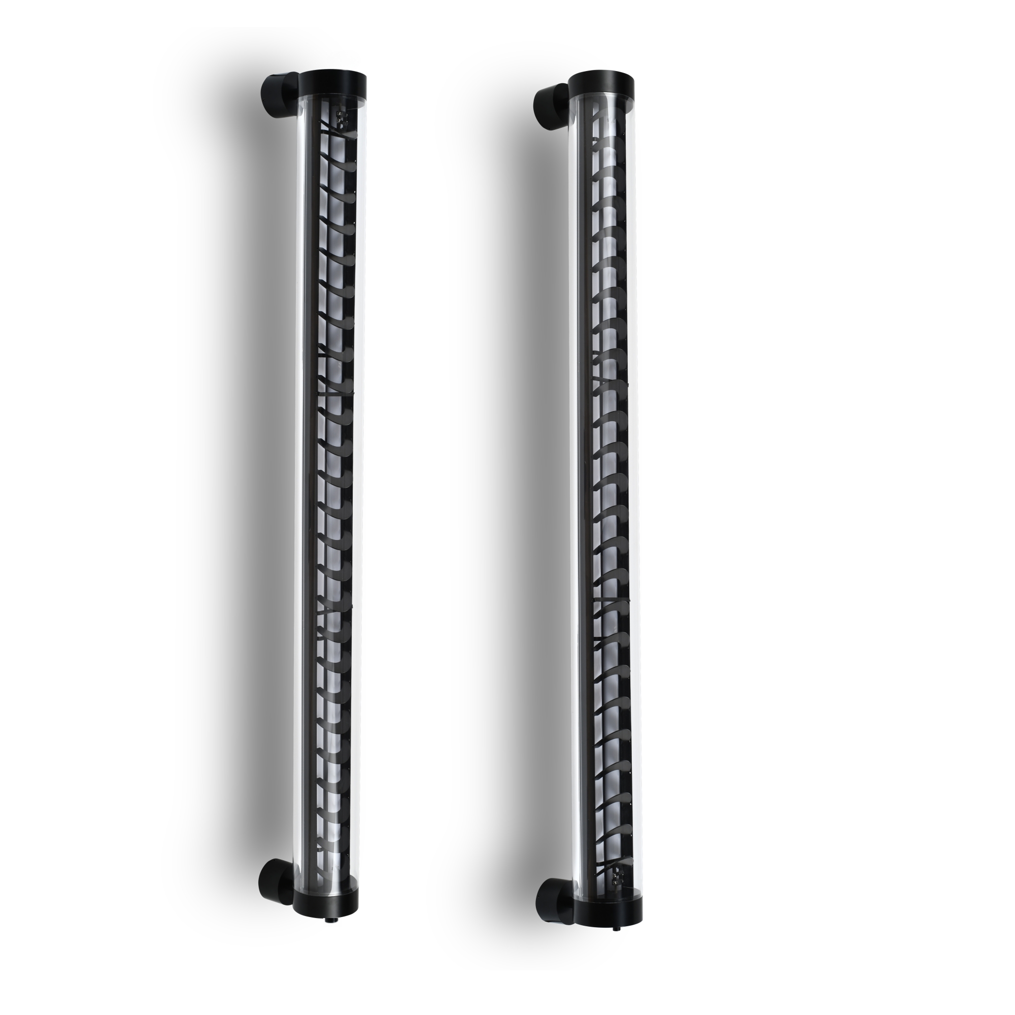 AREO aluminum louver system with rotary knob for adjustable light direction and glare control