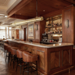 This project features architectural tubular luminaires designed for bar and hospitality environments. The lighting solution supports long operating hours, visual comfort and seamless integration into high-end commercial interiors.