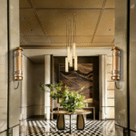 This project features decorative architectural tubular luminaires designed for hotel lobby environments. The lighting solution combines visual comfort, material durability and architectural integration to support long-term operation in high-end commercial interiors.