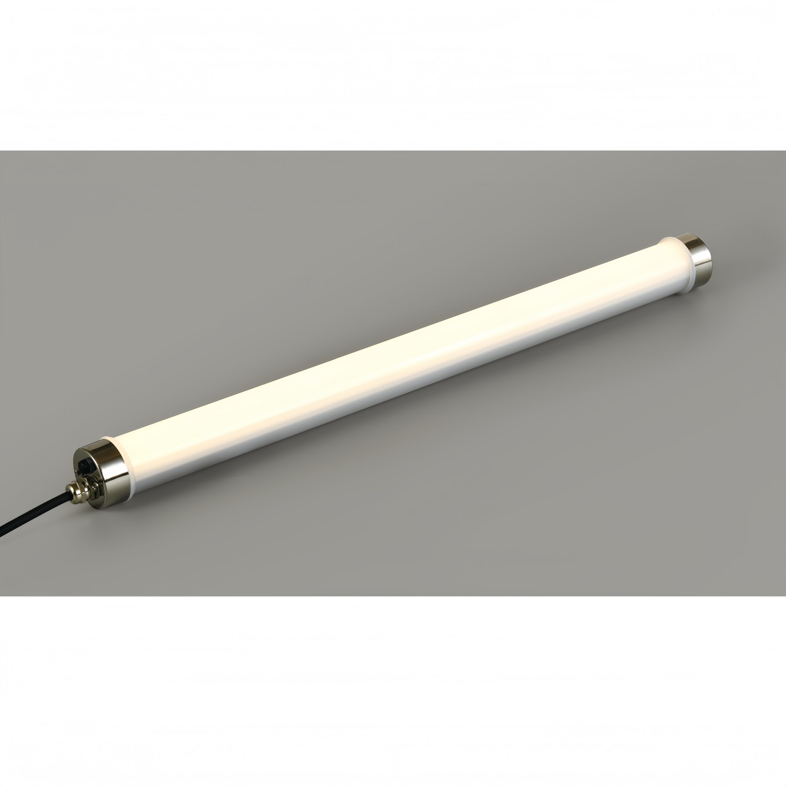 High strength protection industrial tubular tri-proof LED light with IK10, IP67, UV resistance and 960°C glow-wire resistance