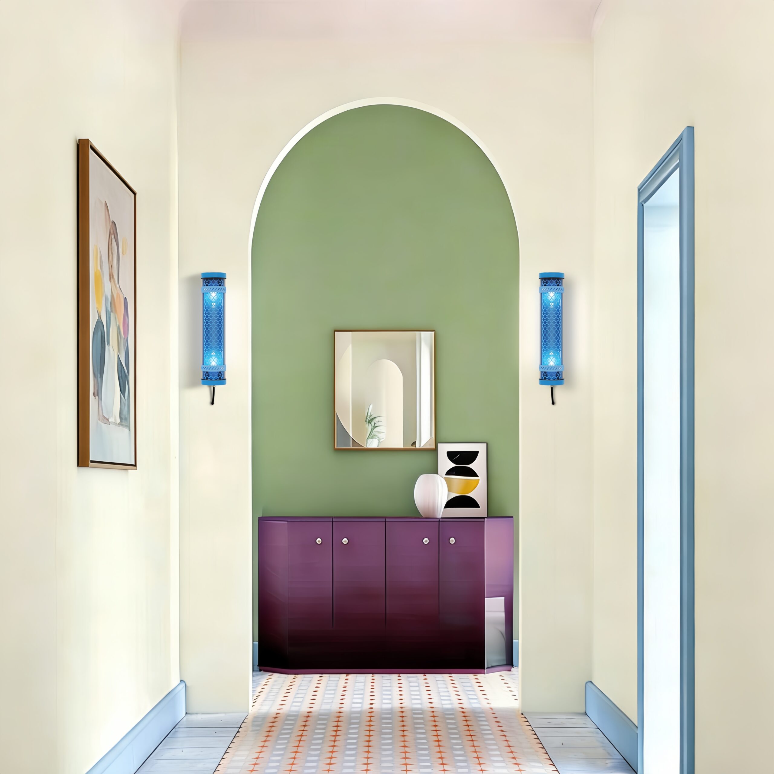 MANI architecture tubular different colors and finishes wall mounted and suspension installation