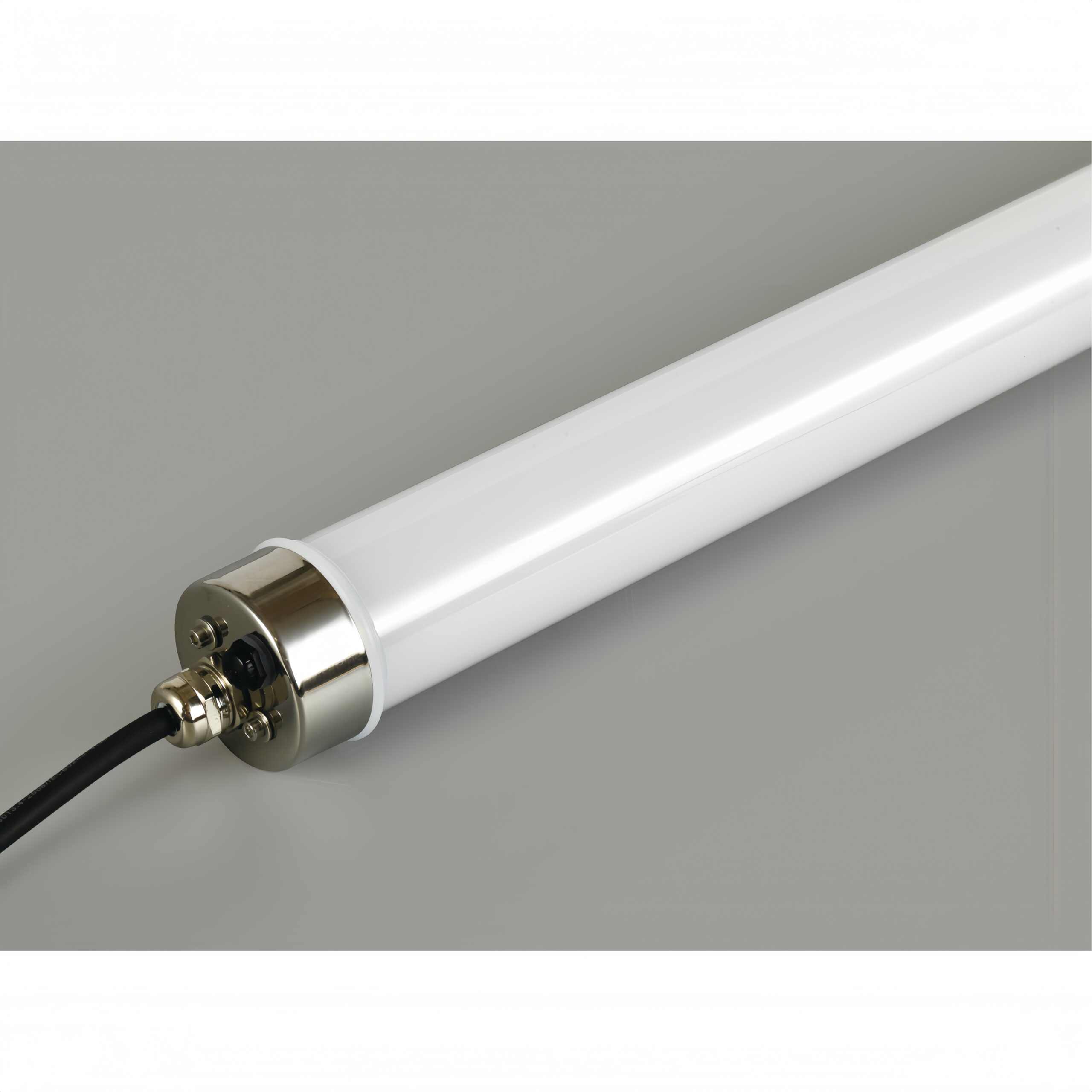 High strength protection industrial tubular tri-proof LED light with IK10, IP67, UV resistance and 960°C glow-wire resistance