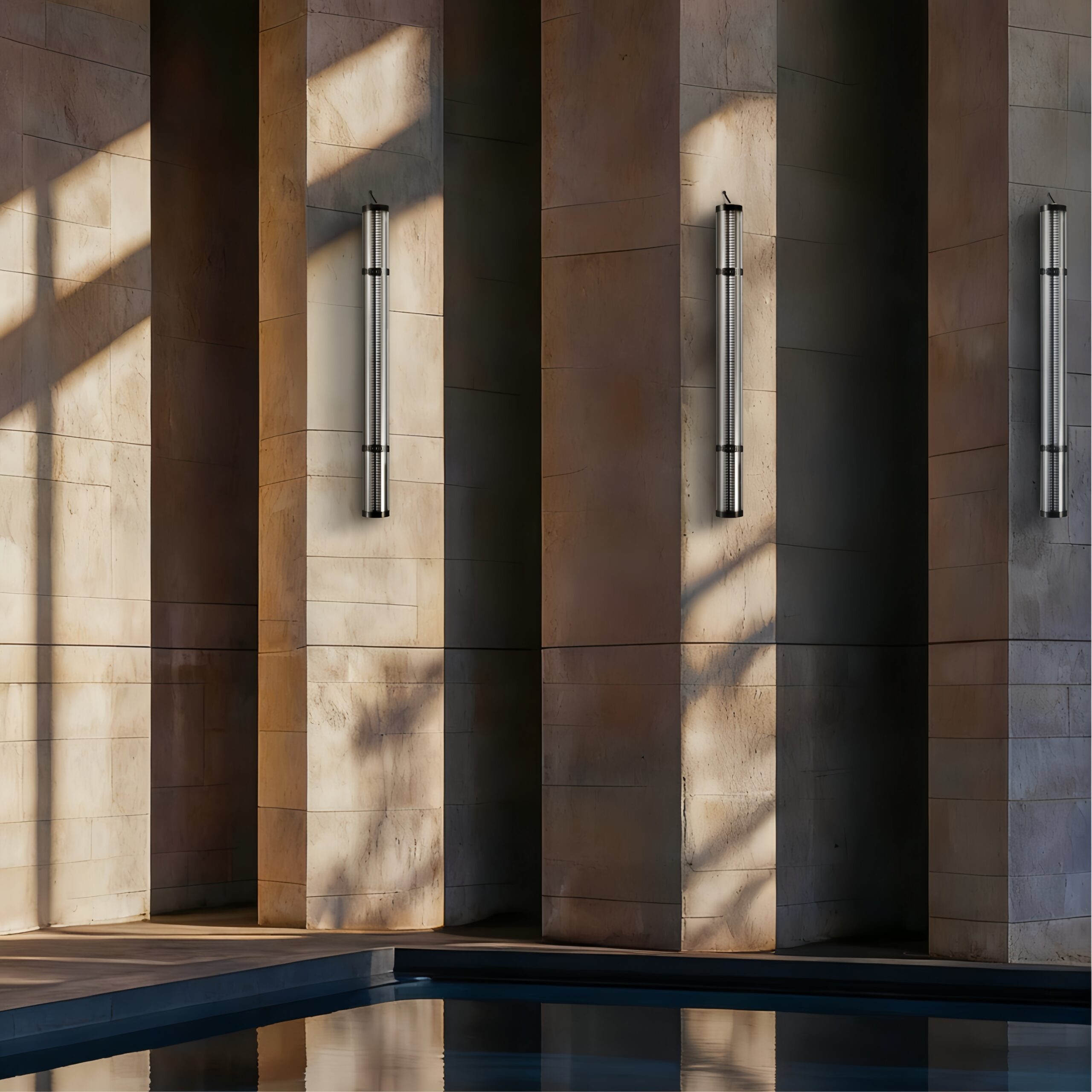 MANI Architectural tubular luminaire IP67 IK10 for outdoor and indoor