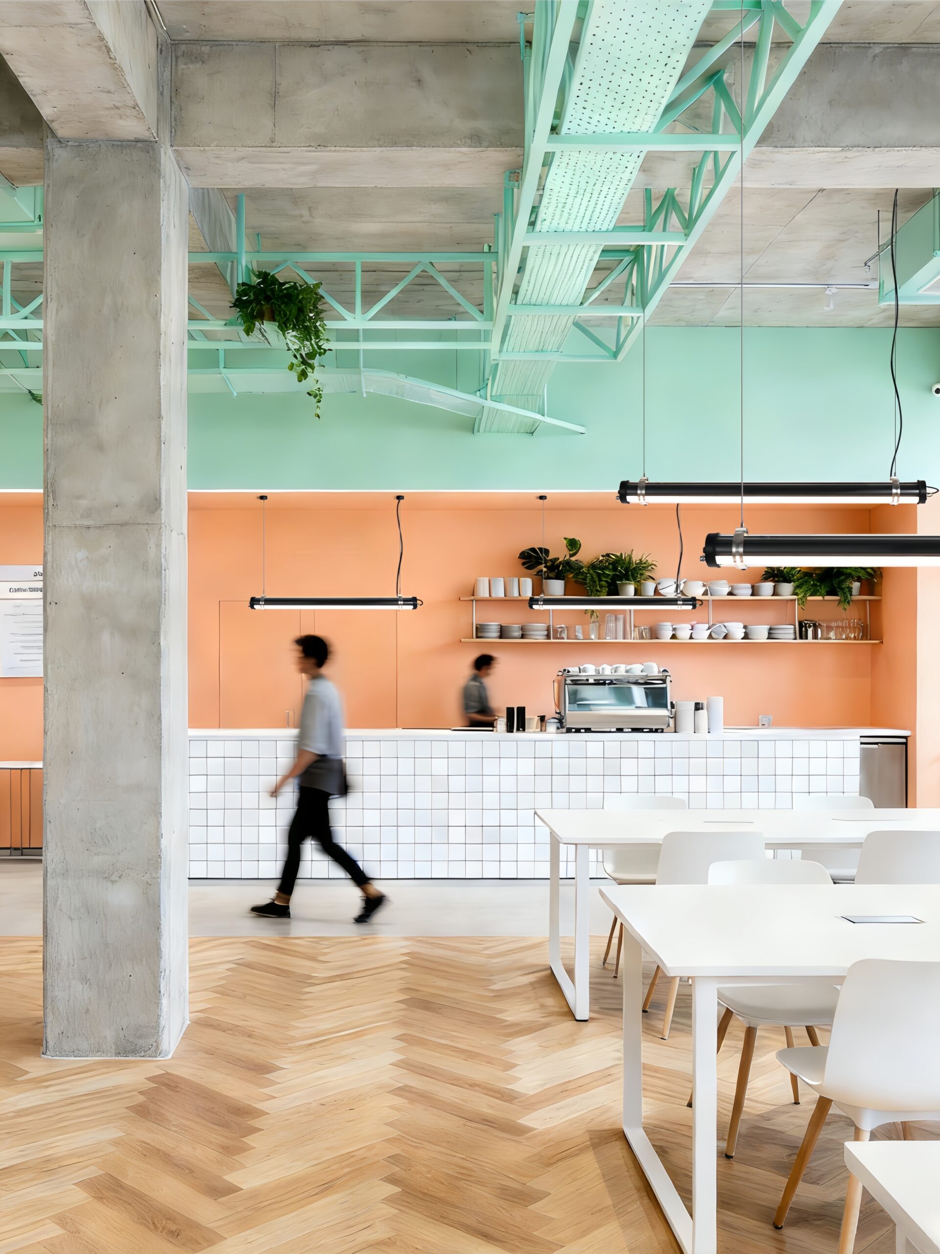 Opaline Spectrum IP67 IK10 opaline tubular wall light in bathroom vanity area, low-glare diffused illumination