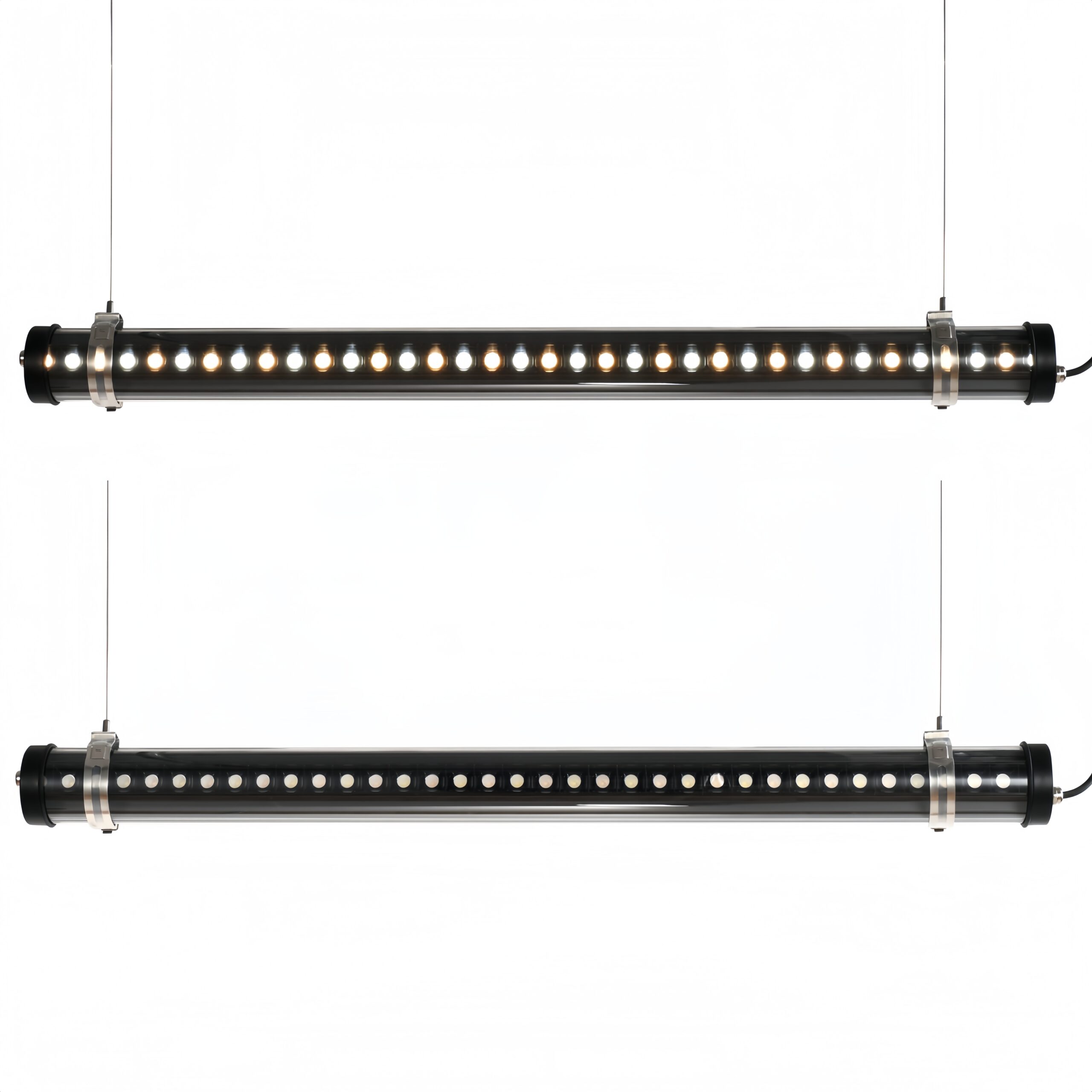 IP67 IK10 tubular LED bracket luminaire for indoor and outdoor architectural applications, available in Ø45mm and Ø70mm