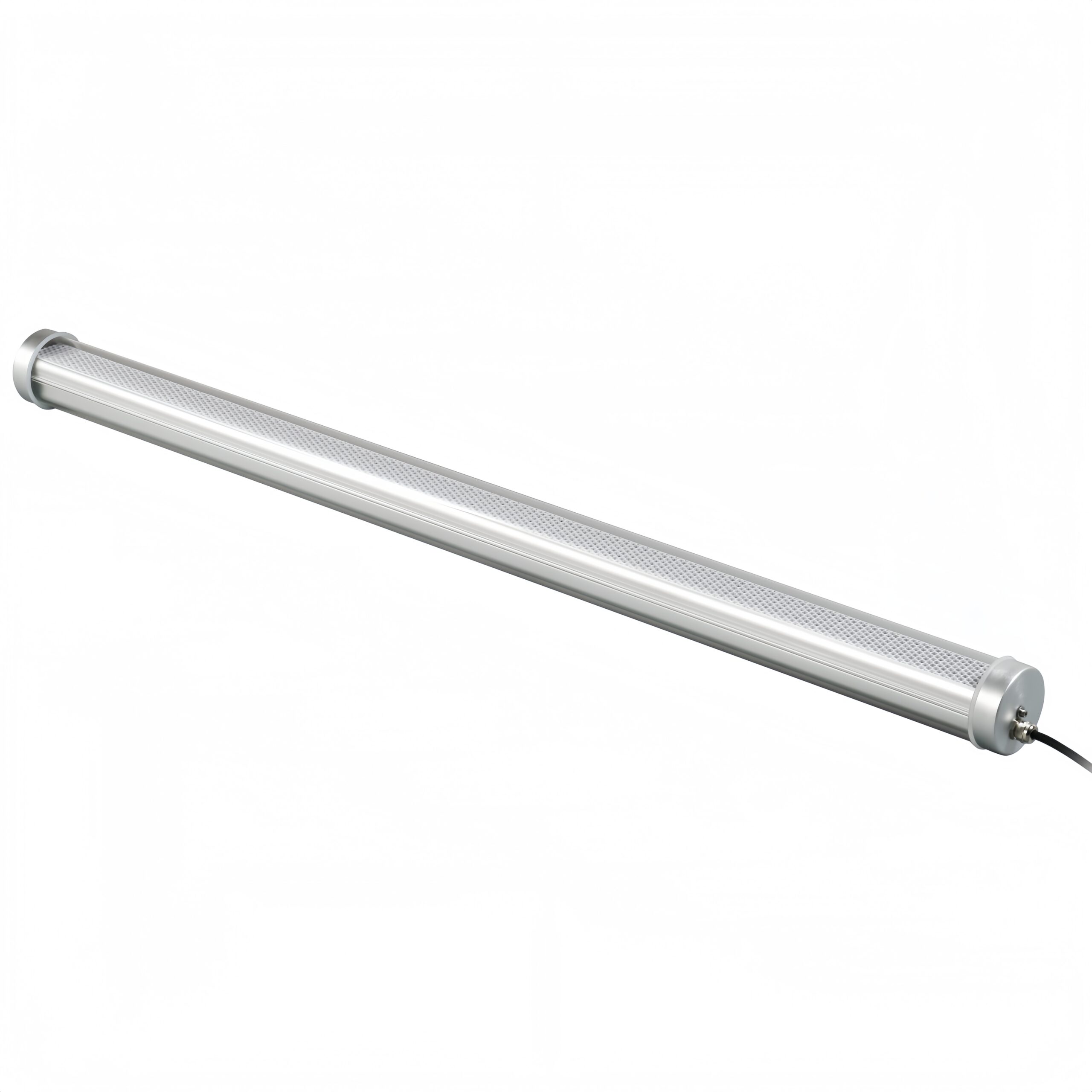 Architectural tubular LED luminaire with engineered honeycomb geometry for glare reduction