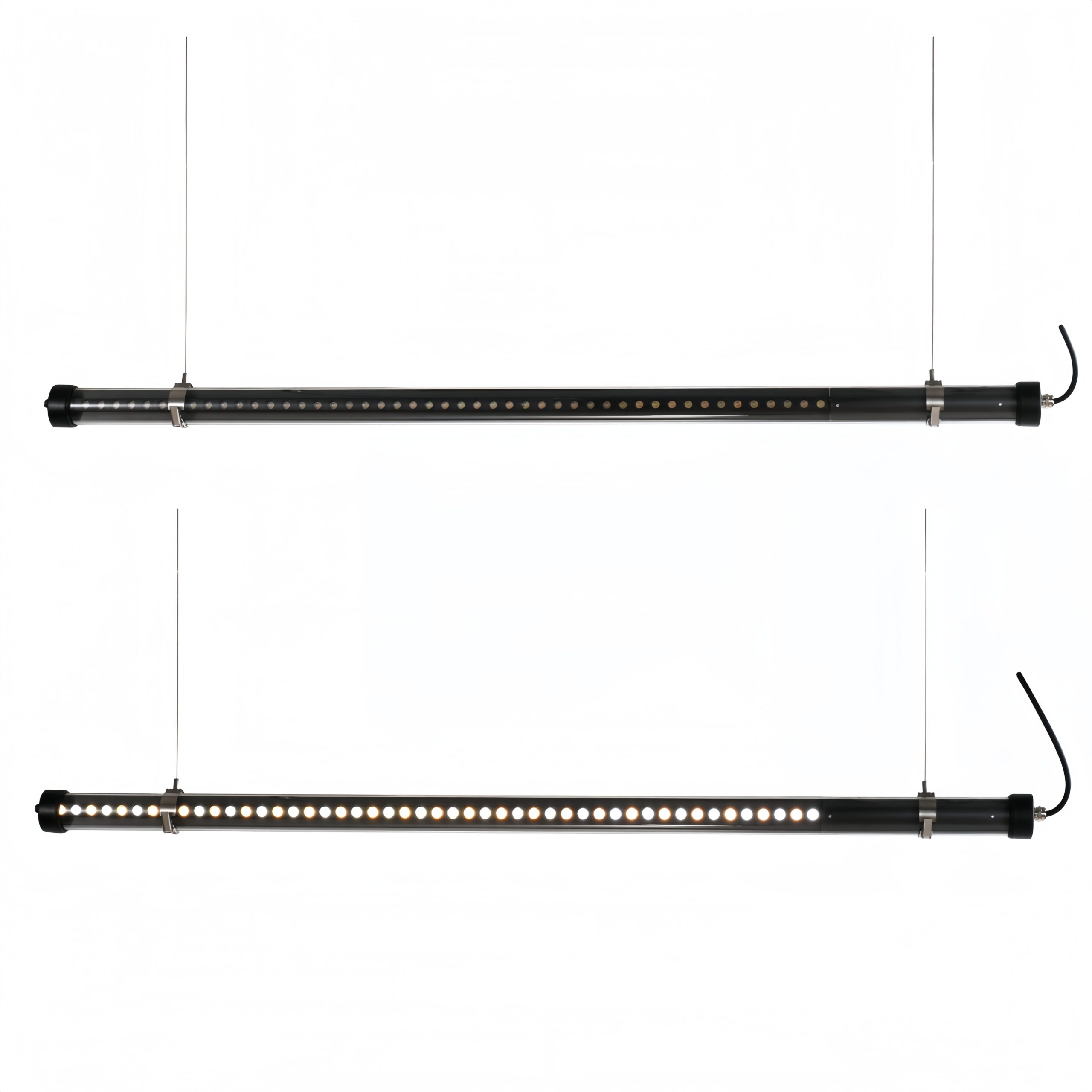 IP67 IK10 tubular LED bracket luminaire for indoor and outdoor architectural applications, available in Ø45mm and Ø70mm