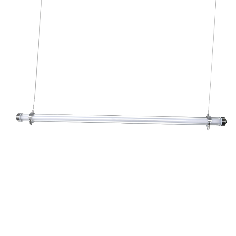 High strength protection industrial tubular tri-proof LED light with IK10, IP67, UV resistance and 960°C glow-wire resistance