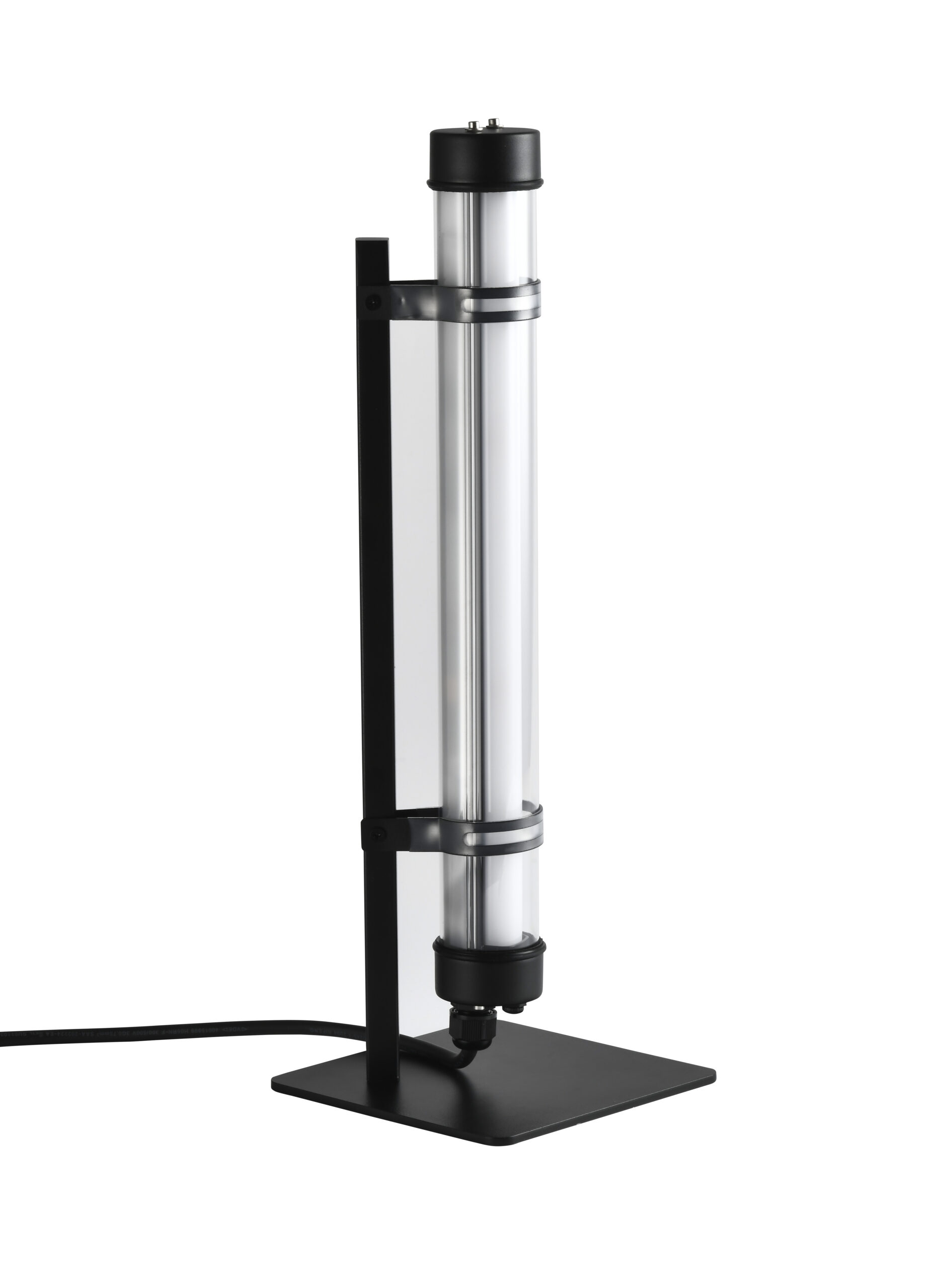 Axis Desk modular desk lamp with interchangeable tubular light and metal support frame