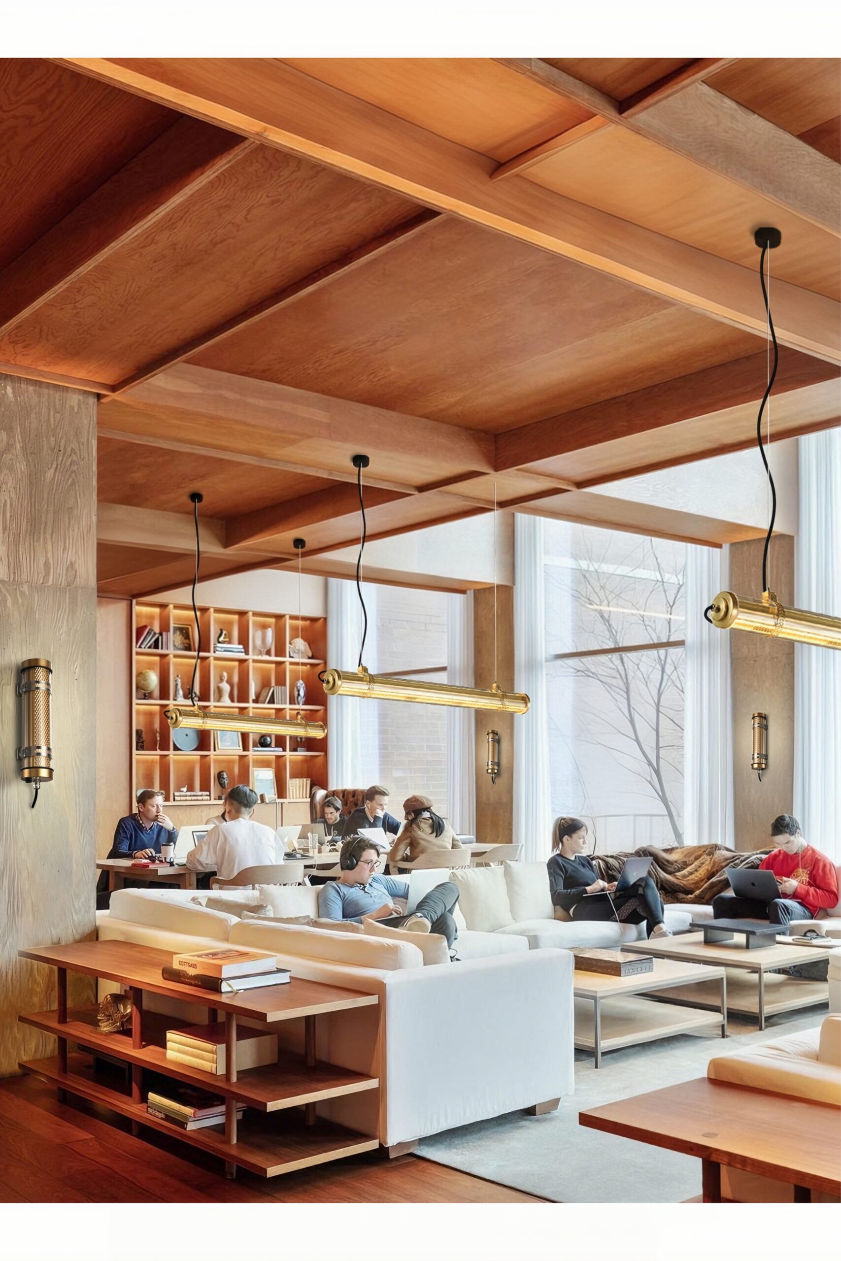 Arno IP67 IK10 architectural tubular wall lights installed on an outdoor building façade for long-term weather-resistant lighting