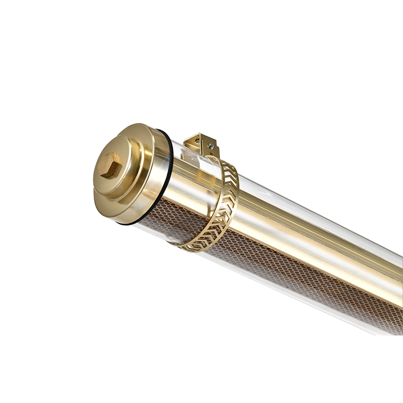 Verona tubular luminaire featuring honeycomb grille for controlled light distribution and glare reduction