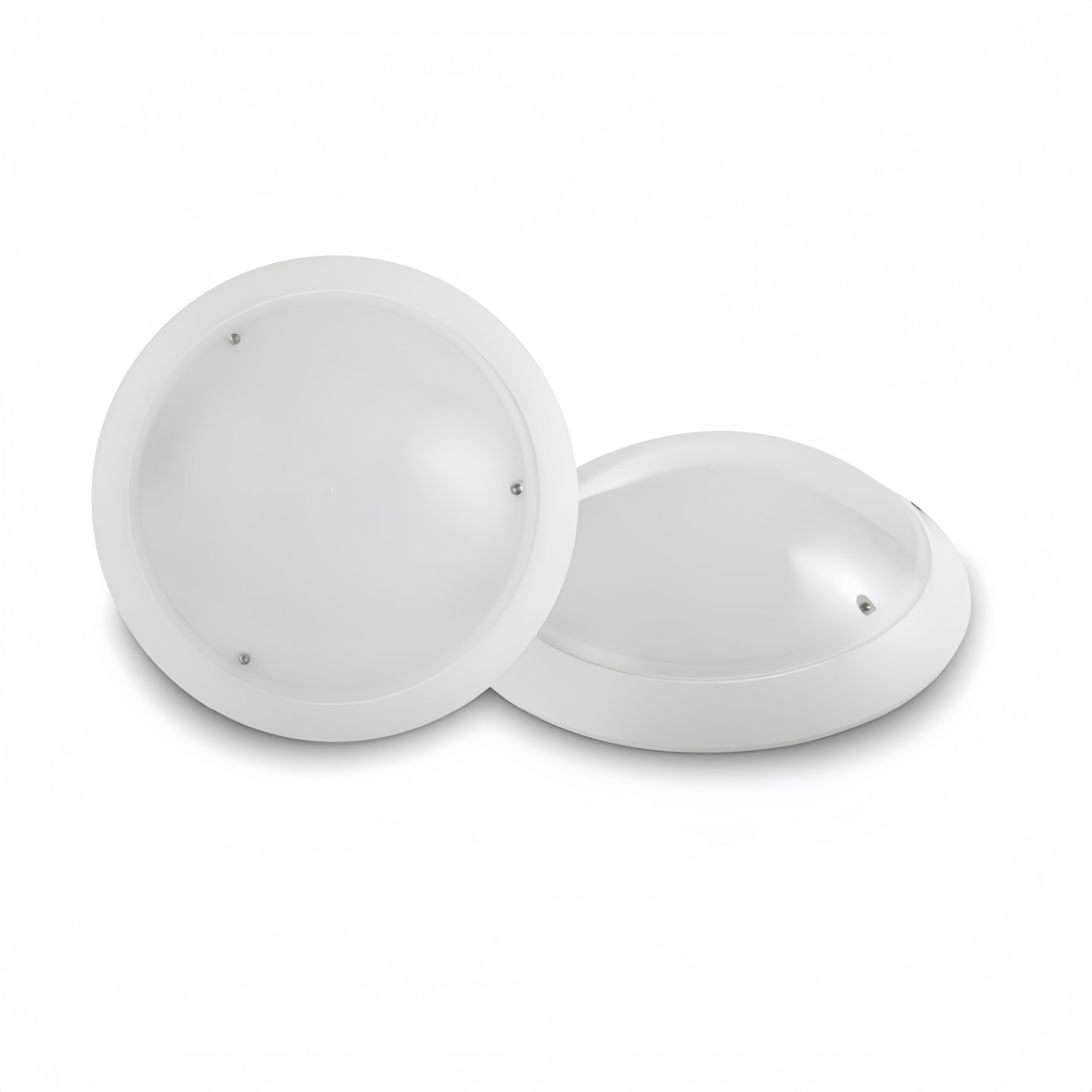 MANI MC-814 round LED bulkhead ceiling light in white finish with opal diffuser
