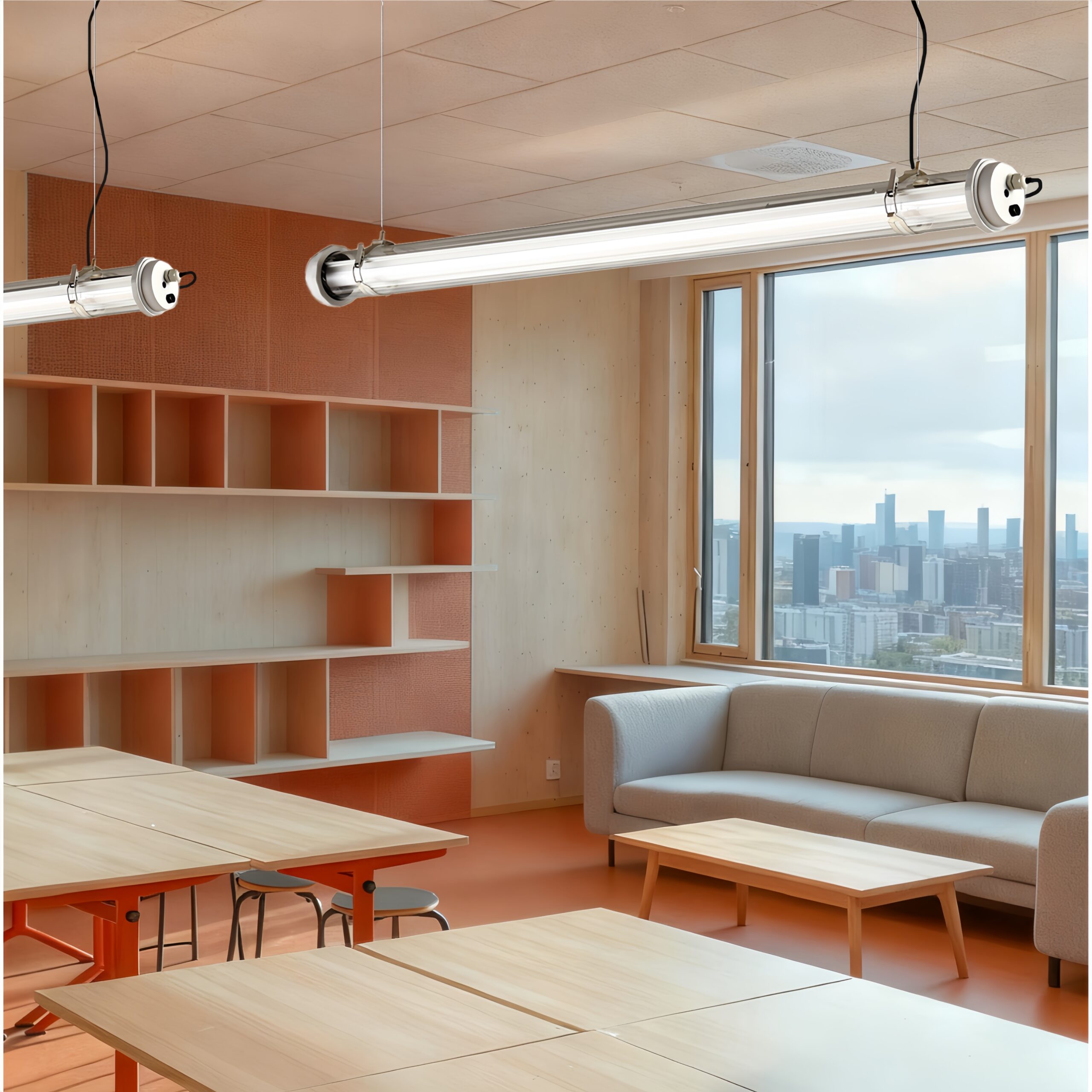 MANI Forge supports wall, ceiling, and suspended mounting, allowing flexible integration across a wide range of commercial and public building layouts.