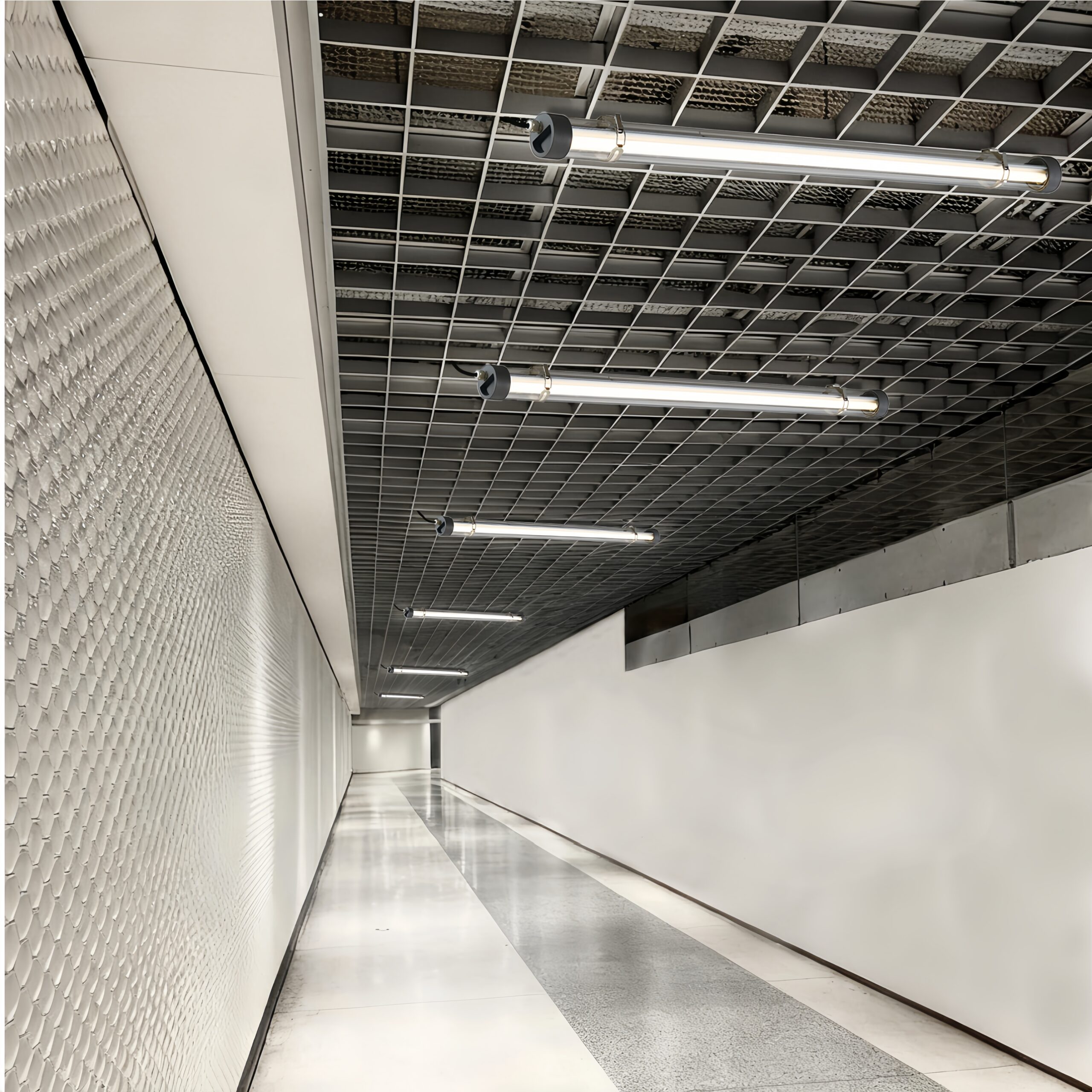 MANI Forge supports wall, ceiling, and suspended mounting, allowing flexible integration across a wide range of commercial and public building layouts.