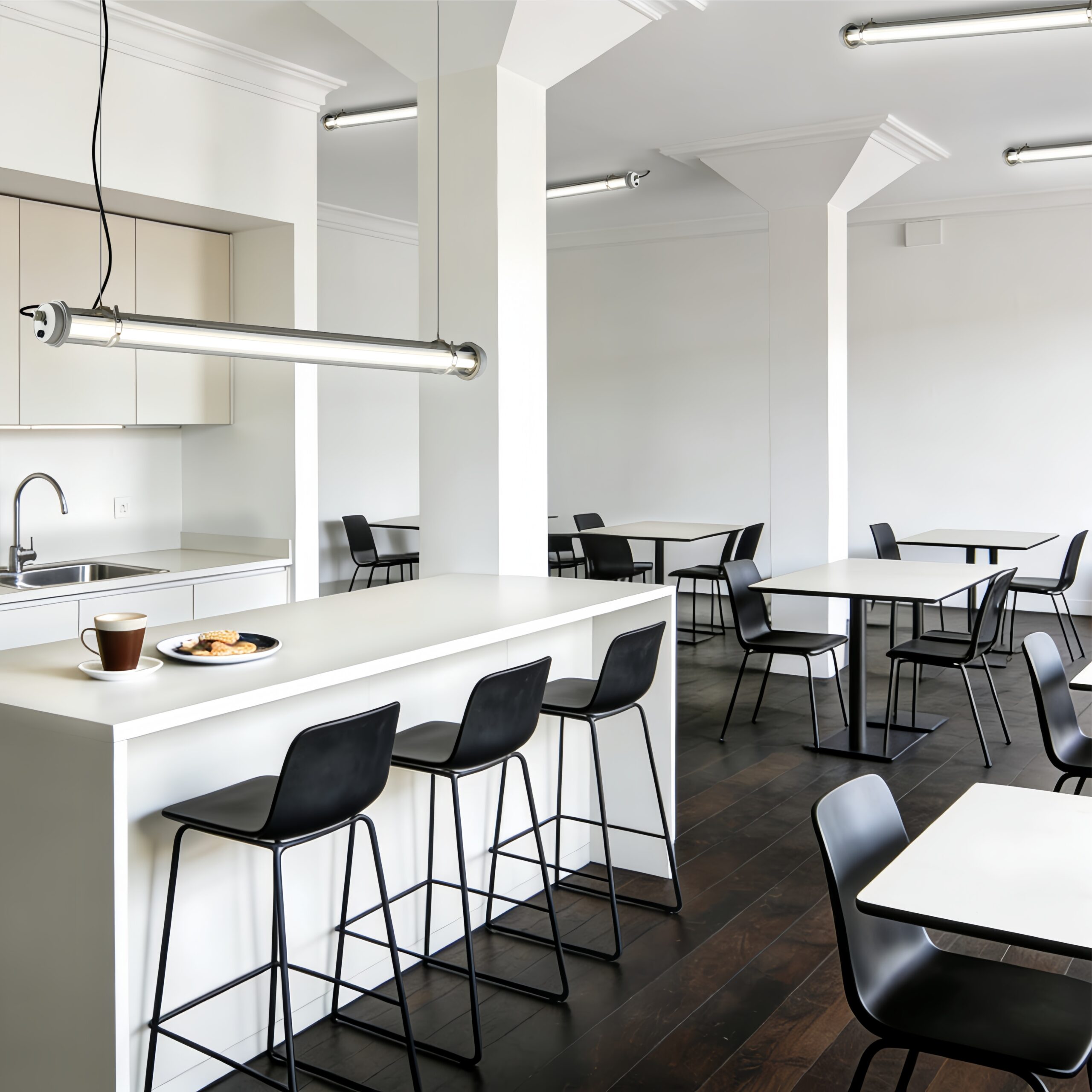 MANI Forge supports wall, ceiling, and suspended mounting, allowing flexible integration across a wide range of commercial and public building layouts.