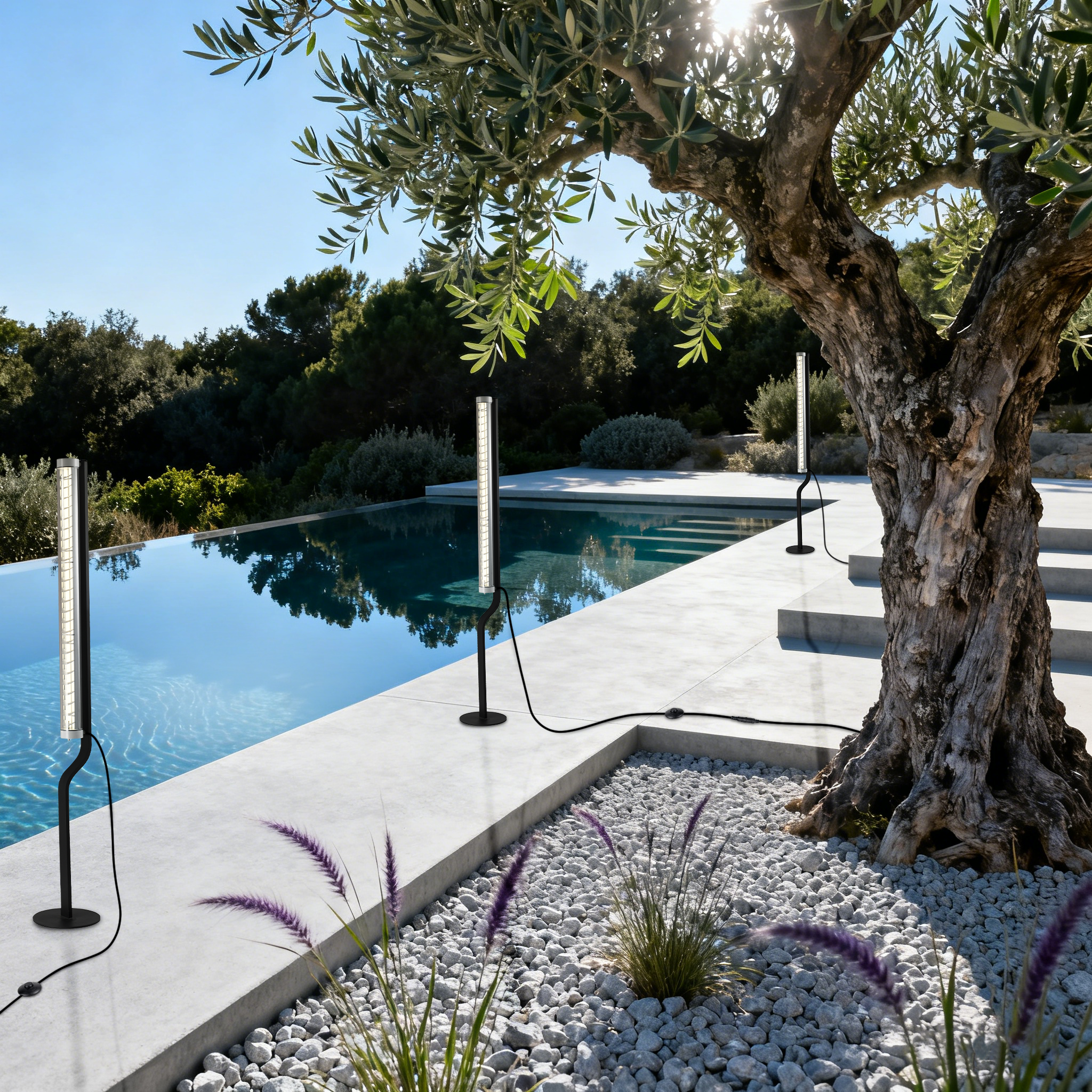 MANI IP67 IK10 Tubular Floor Lamp for indoor and outdoor use