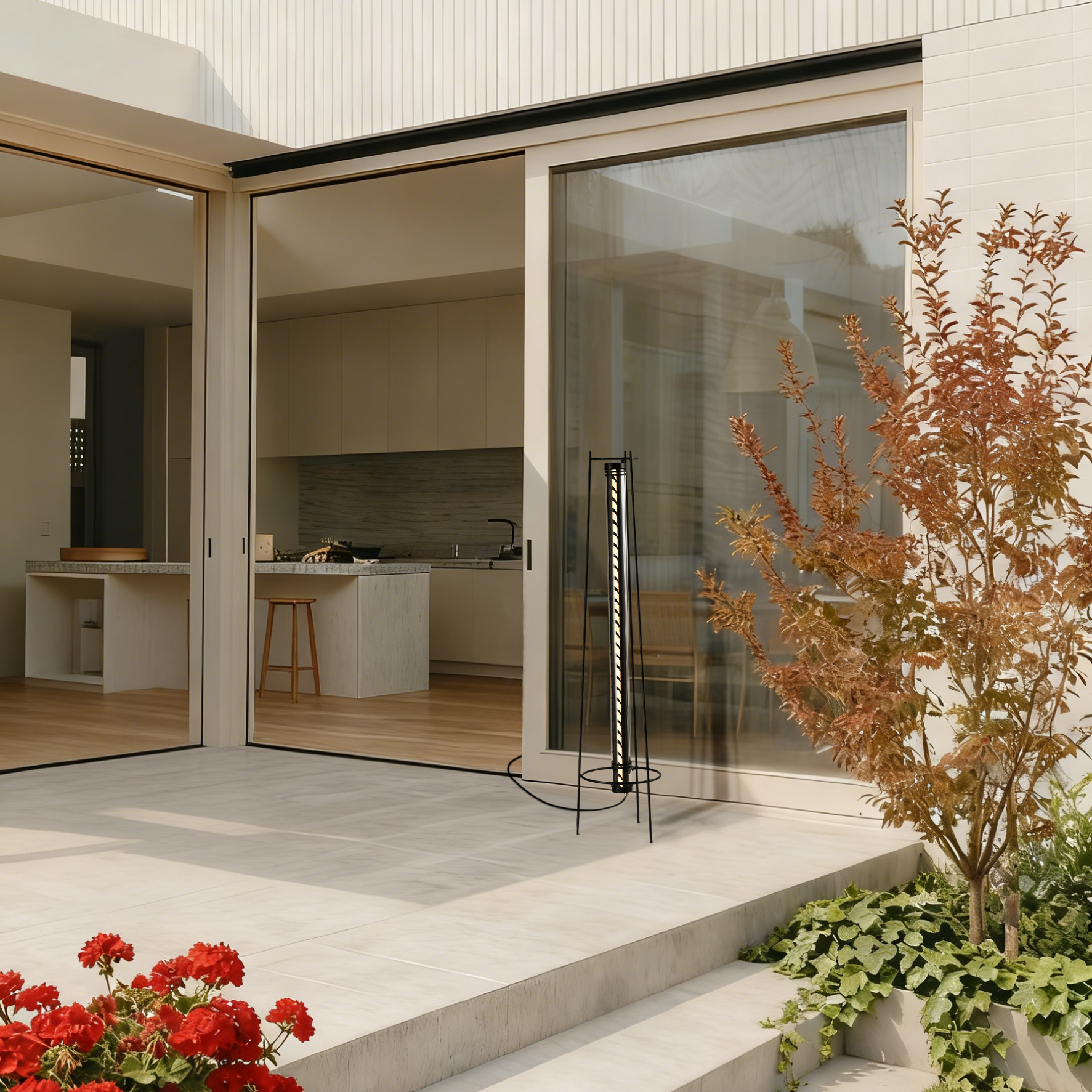 MANI IP67 IK10 Tubular Floor Lamp for indoor and outdoor use