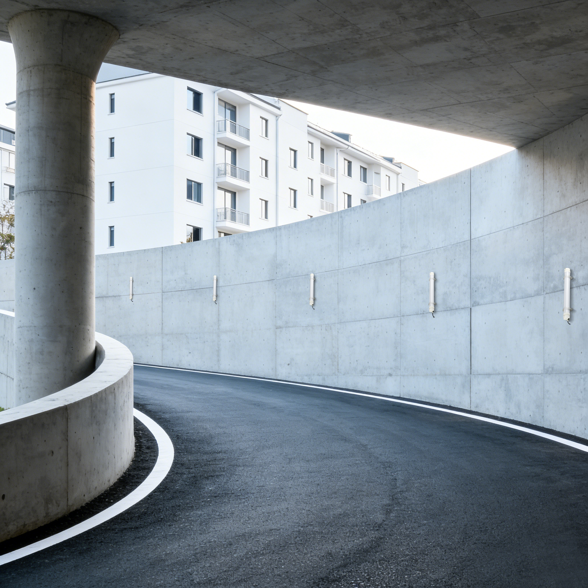 MANI IP65 IK10 Tri-Proof Tubular with PIR sensor use in car park