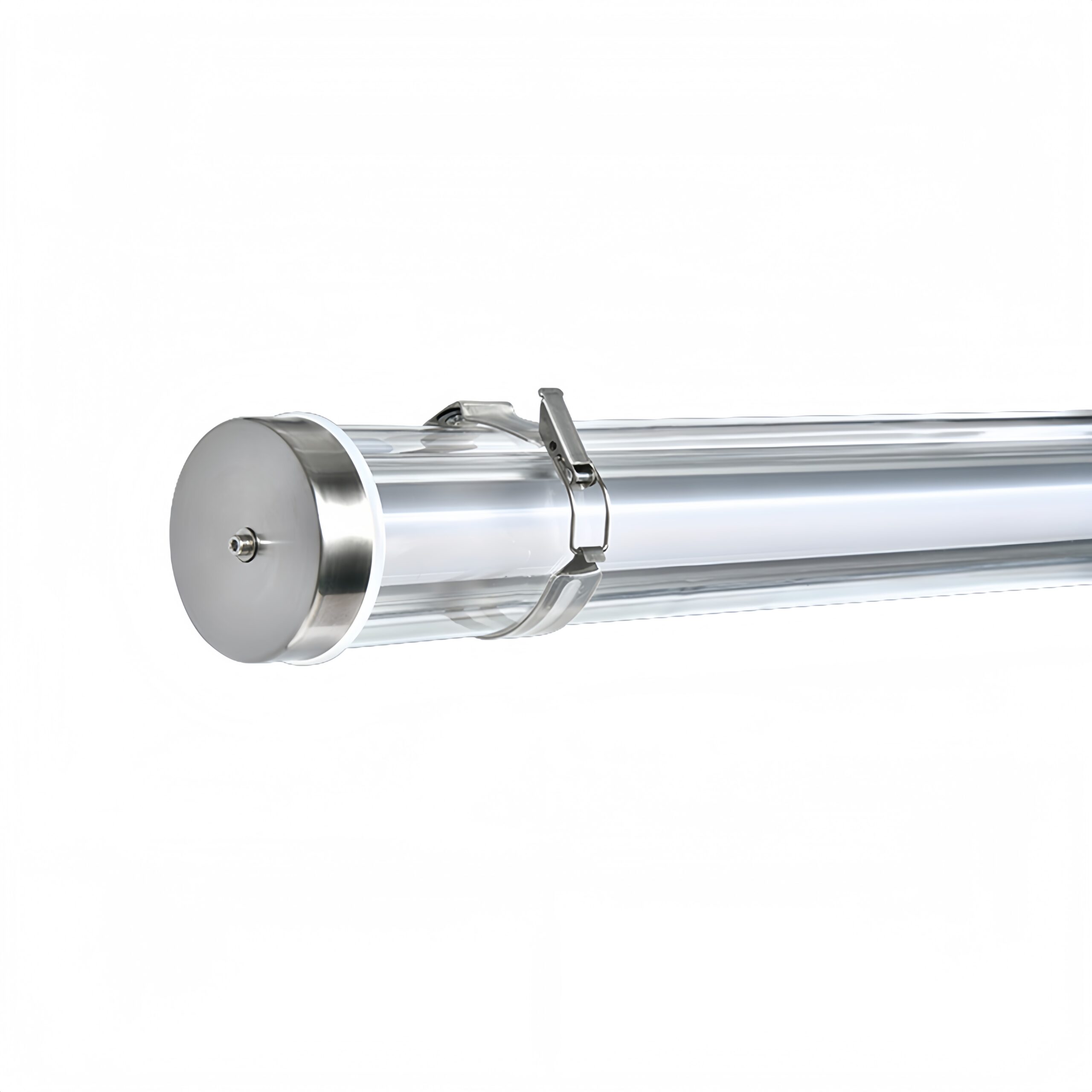 High strength protection industrial tubular tri-proof LED light with IK10, IP67, UV resistance and 960°C glow-wire resistance