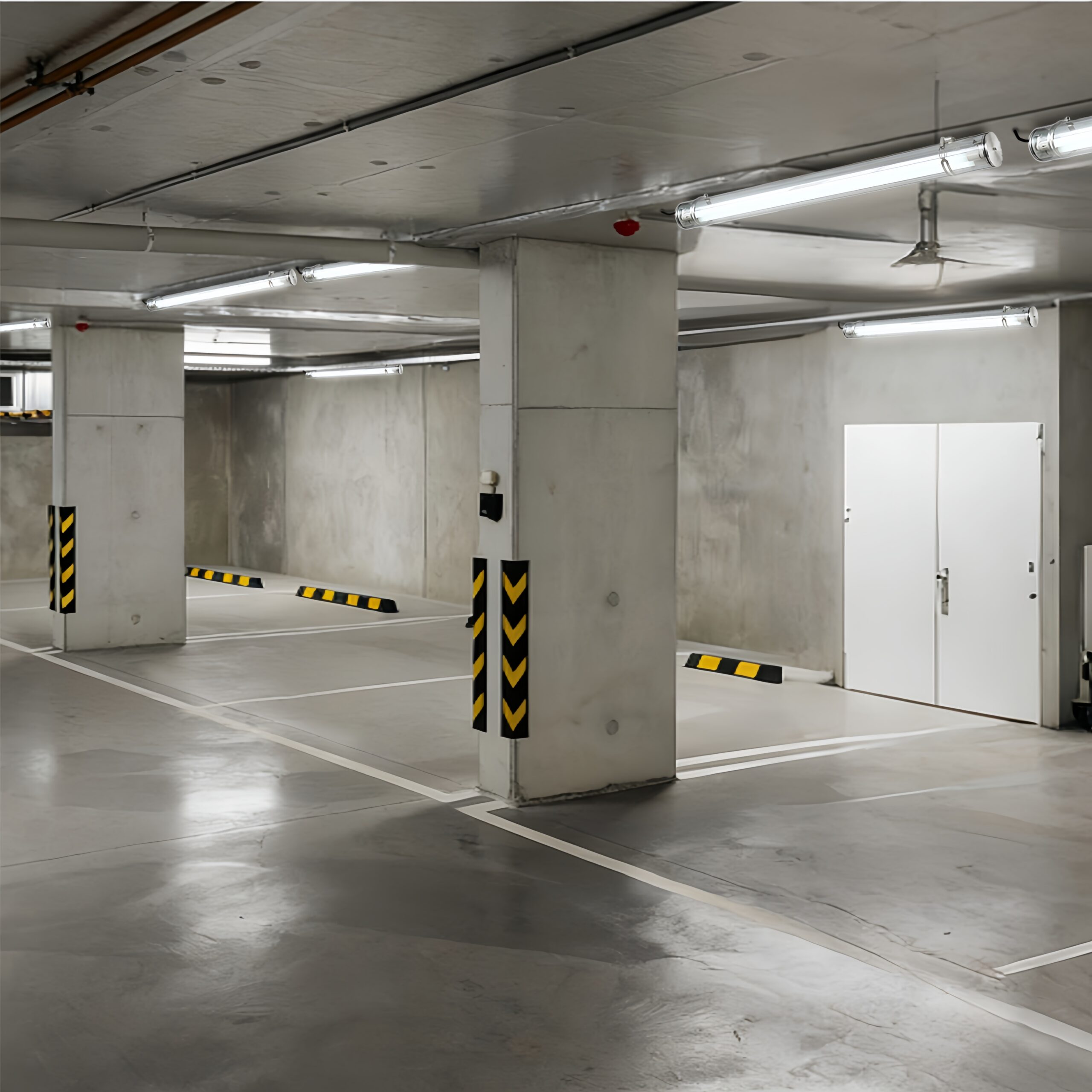 MANI Commercial tubular luminaire featuring an internal replaceable T8 LED tube, suitable for suspension or surface mounting