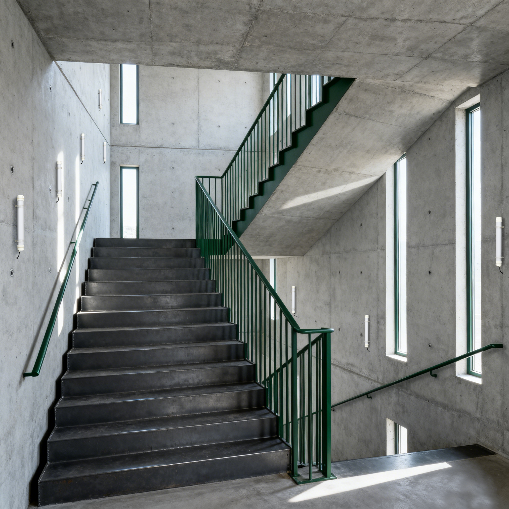 MANI IP65 IK10 Tri-Proof Tubular with PIR sensor use in staircases