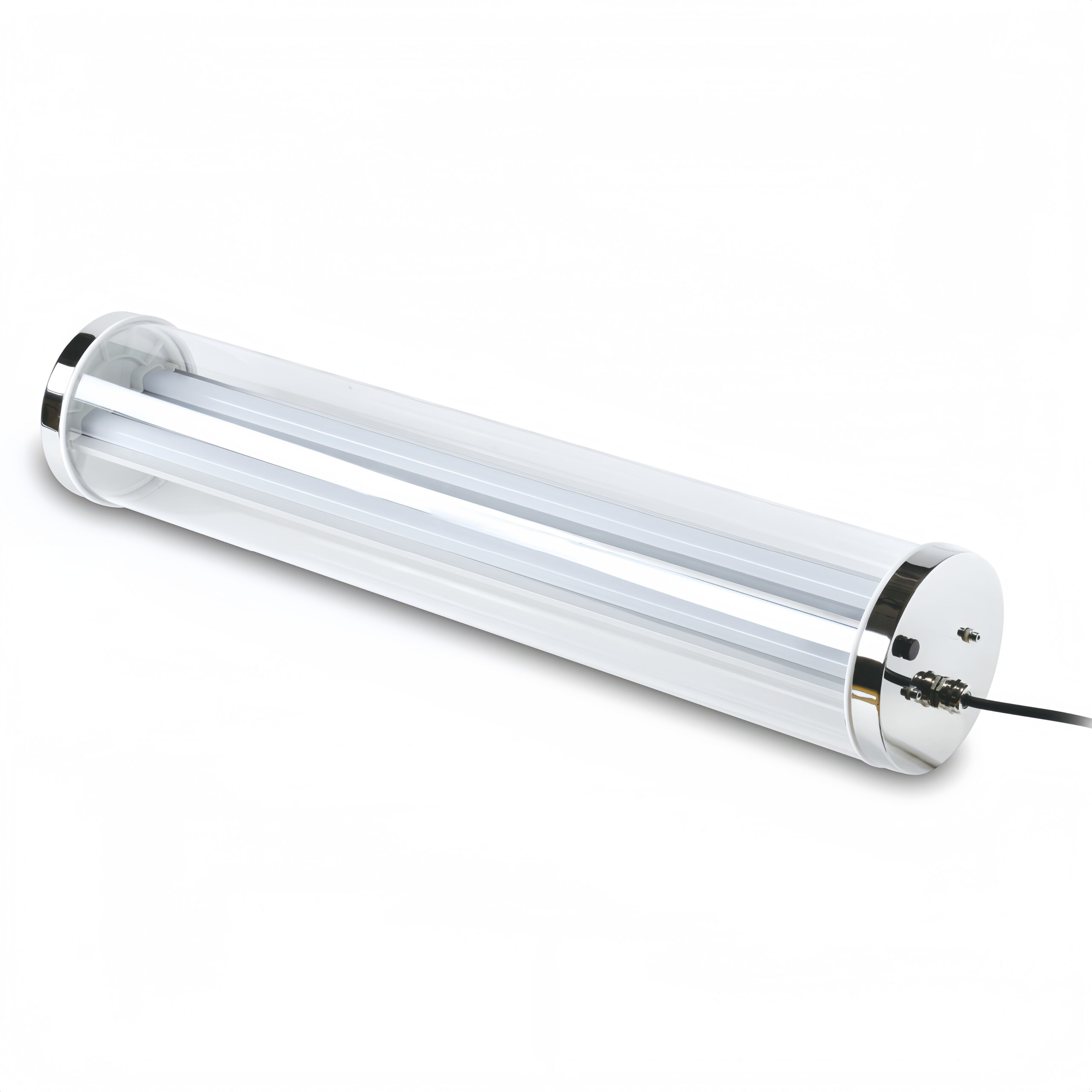 High strength protection industrial tubular tri-proof LED light with IK10, IP67, UV resistance and 960°C glow-wire resistance