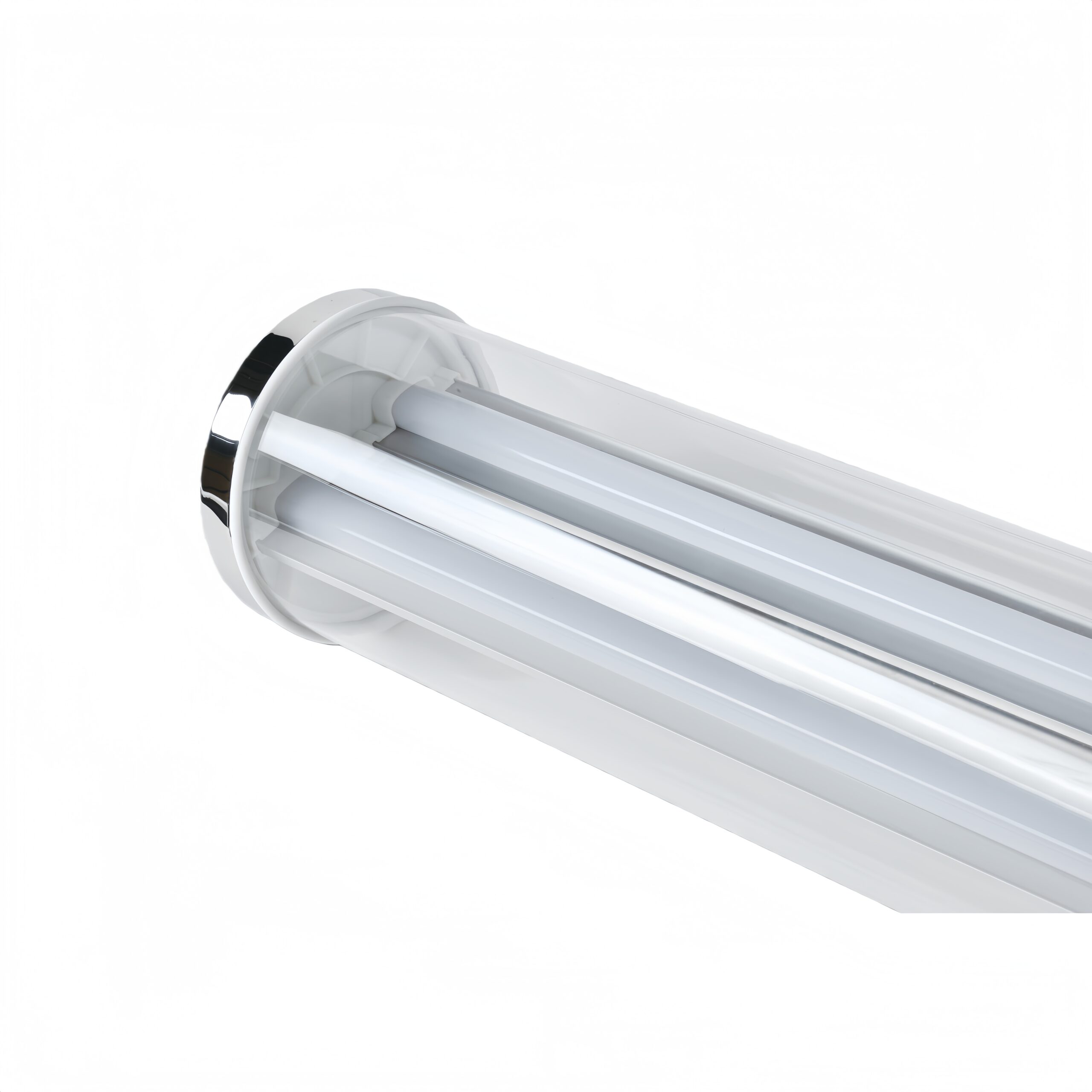 High strength protection industrial tubular tri-proof LED light with IK10, IP67, UV resistance and 960°C glow-wire resistance
