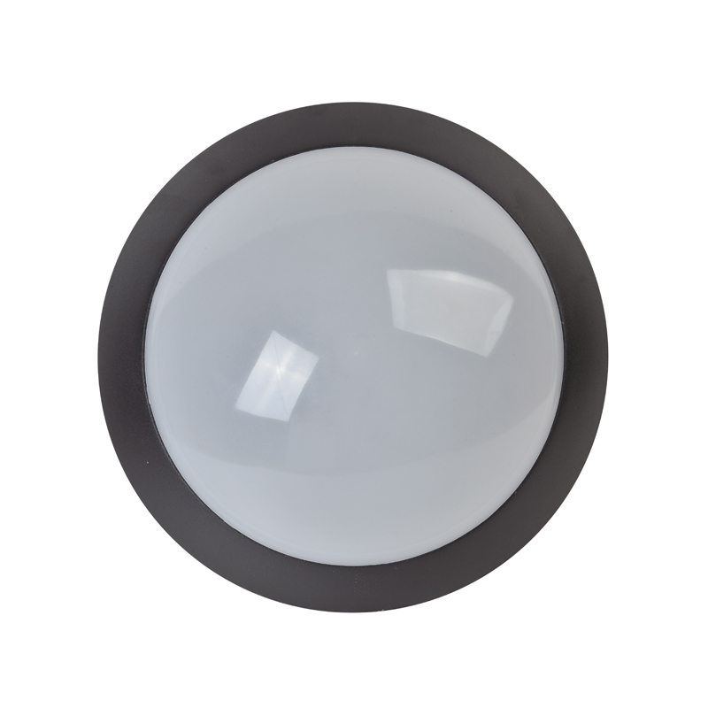 MANI MC-804 LED bulkhead light with die-cast aluminum base and polycarbonate diffuser rated IP54 and IK10