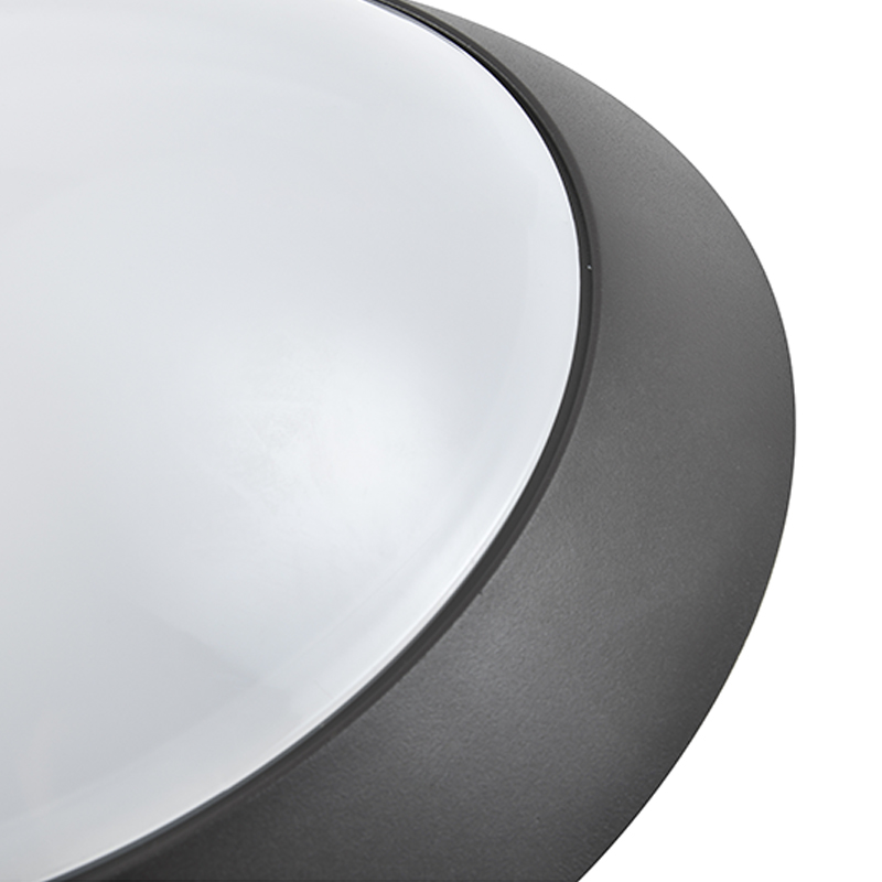 MANI MC-804 LED bulkhead light with die-cast aluminum base and polycarbonate diffuser rated IP54 and IK10