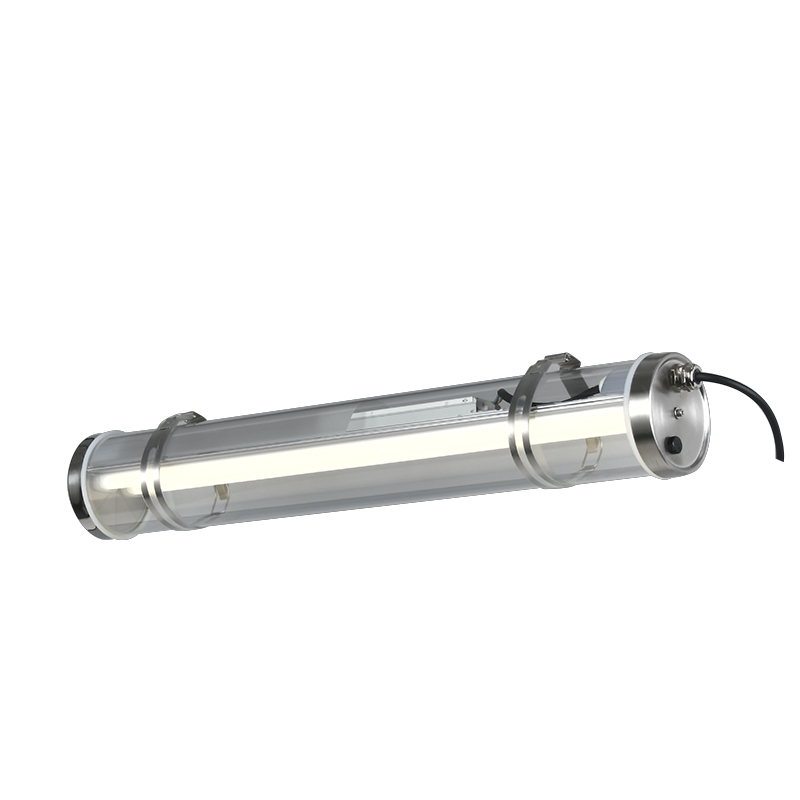 High strength protection industrial tubular tri-proof LED light with IK10, IP67, UV resistance and 960°C glow-wire resistance