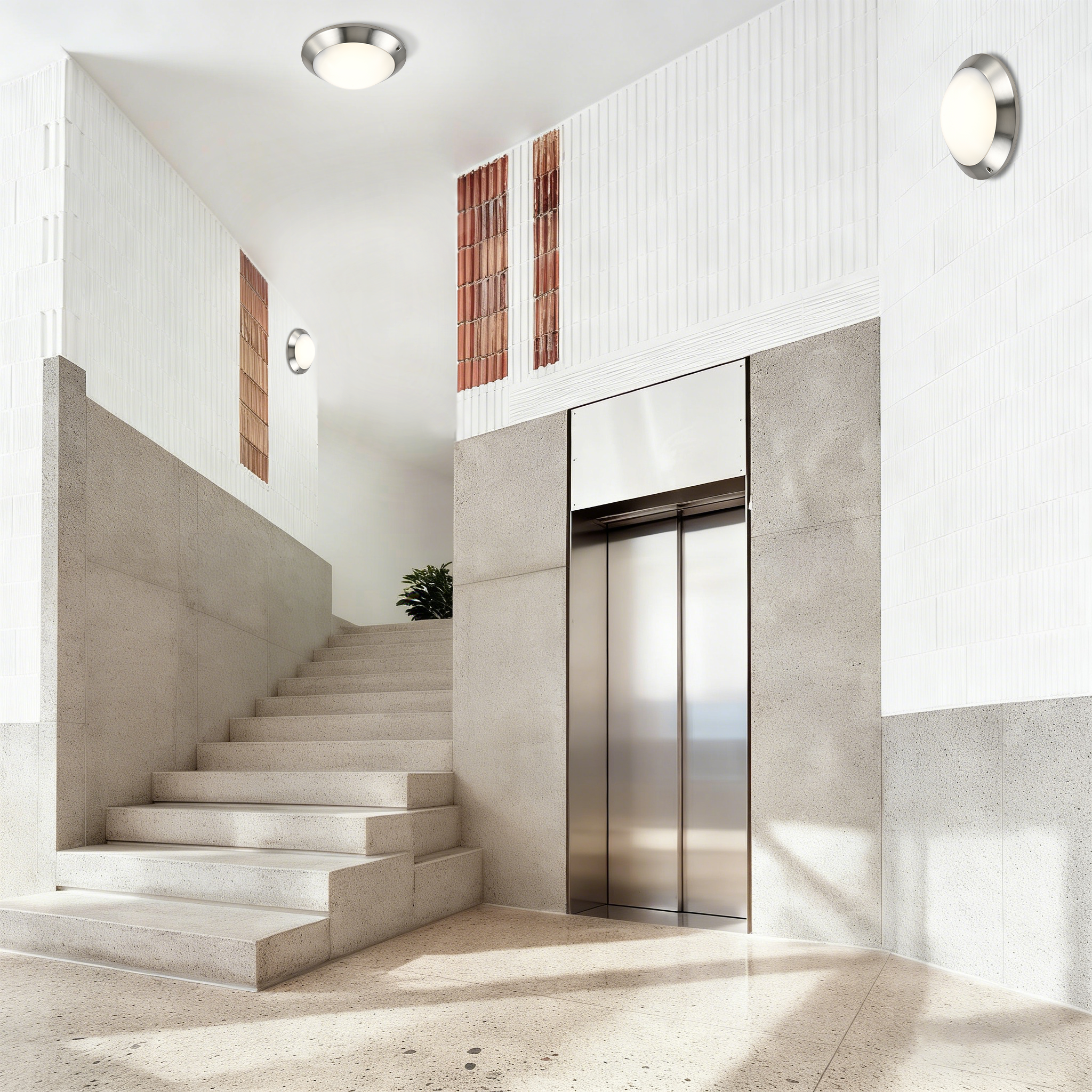 IP65 IK10 LED Ceiling Light in entrance