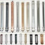 Designer LED tubular lights with metal mesh and patterned diffusers for industrial, commercial and architectural lighting projects