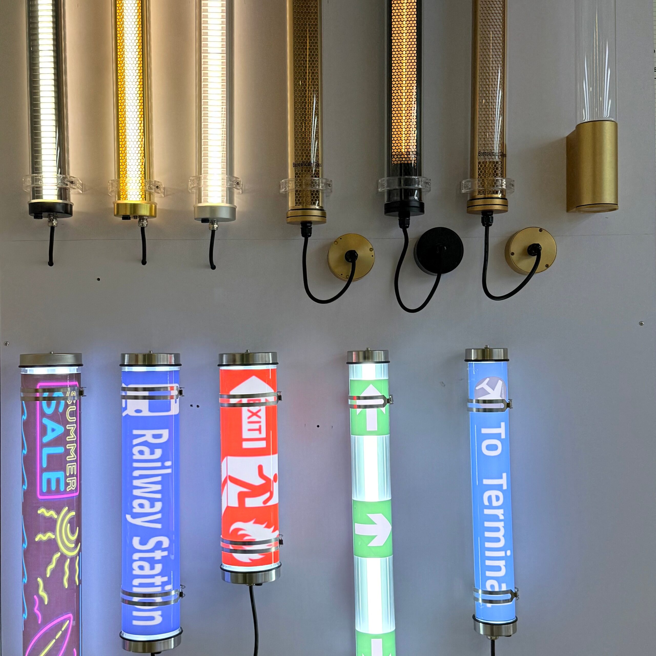 MANI IP67 IK10 commercial industrial transparent tubular light