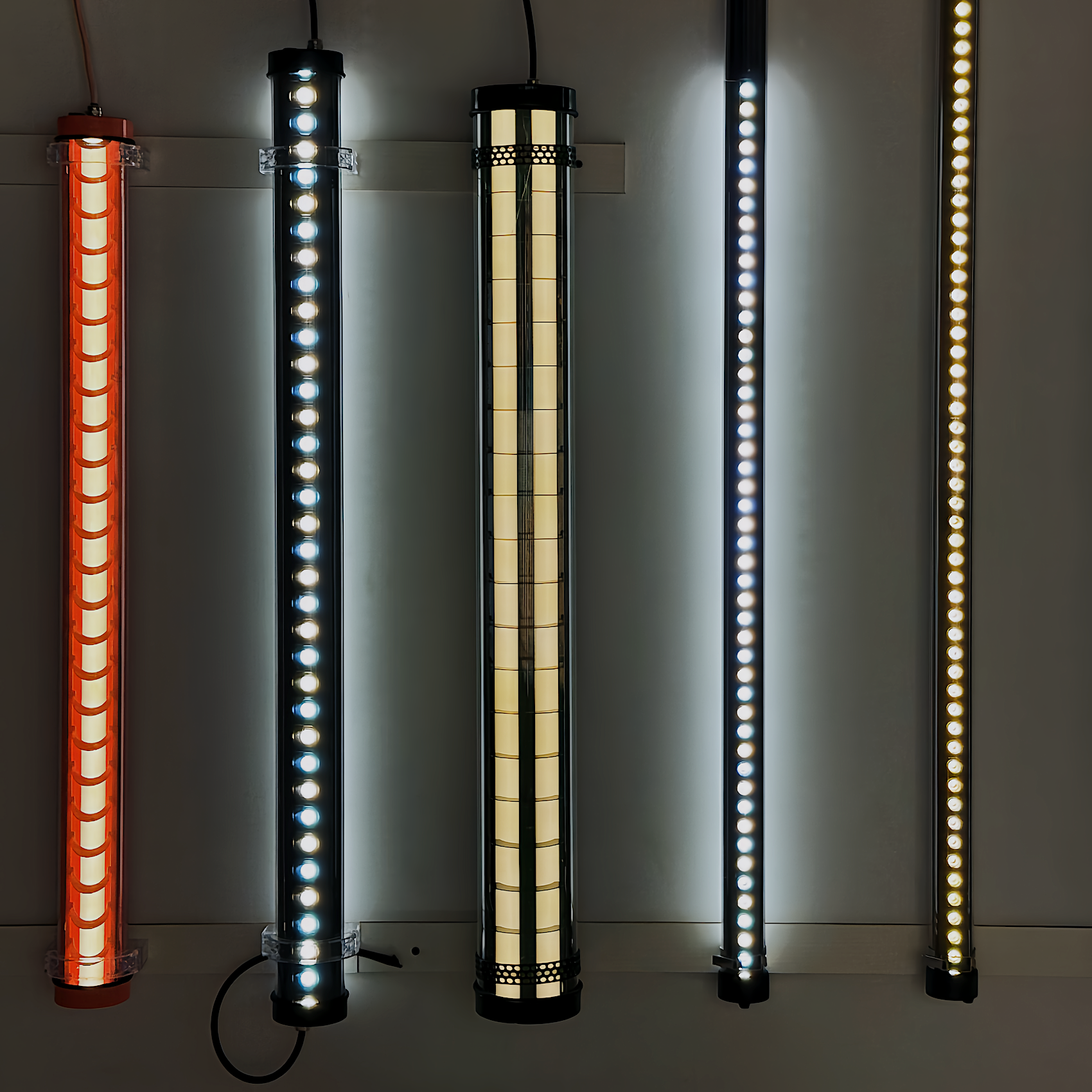 MANI IP67 IK10 tubular light louver and optics, single emission and dual emission
