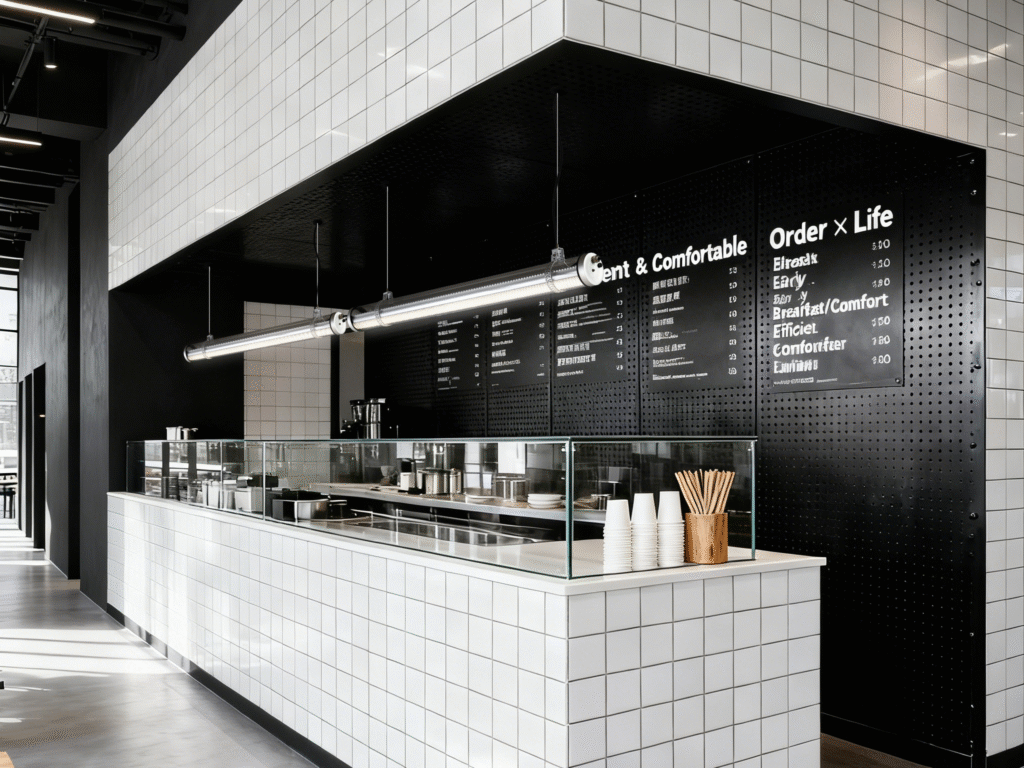 Low-glare bar lighting with controlled LED distribution