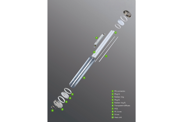Components of a tubular lighting fixture