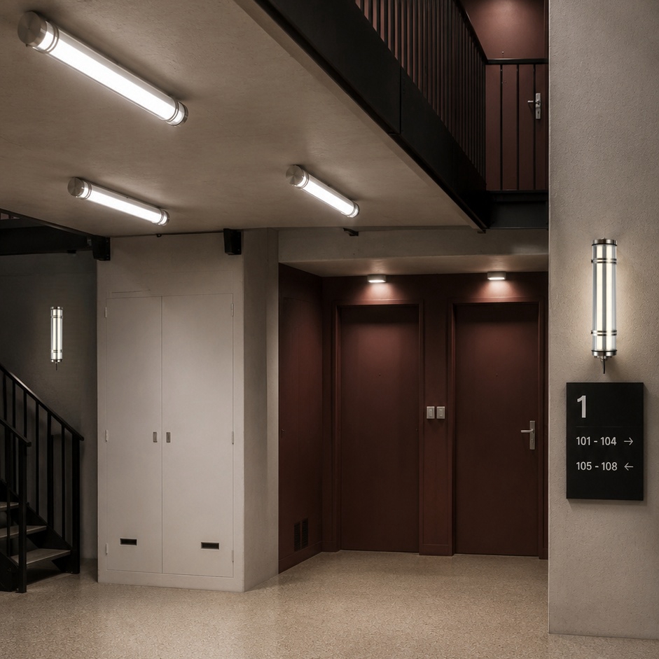 Core Stairwells and Emergency Escape Routes