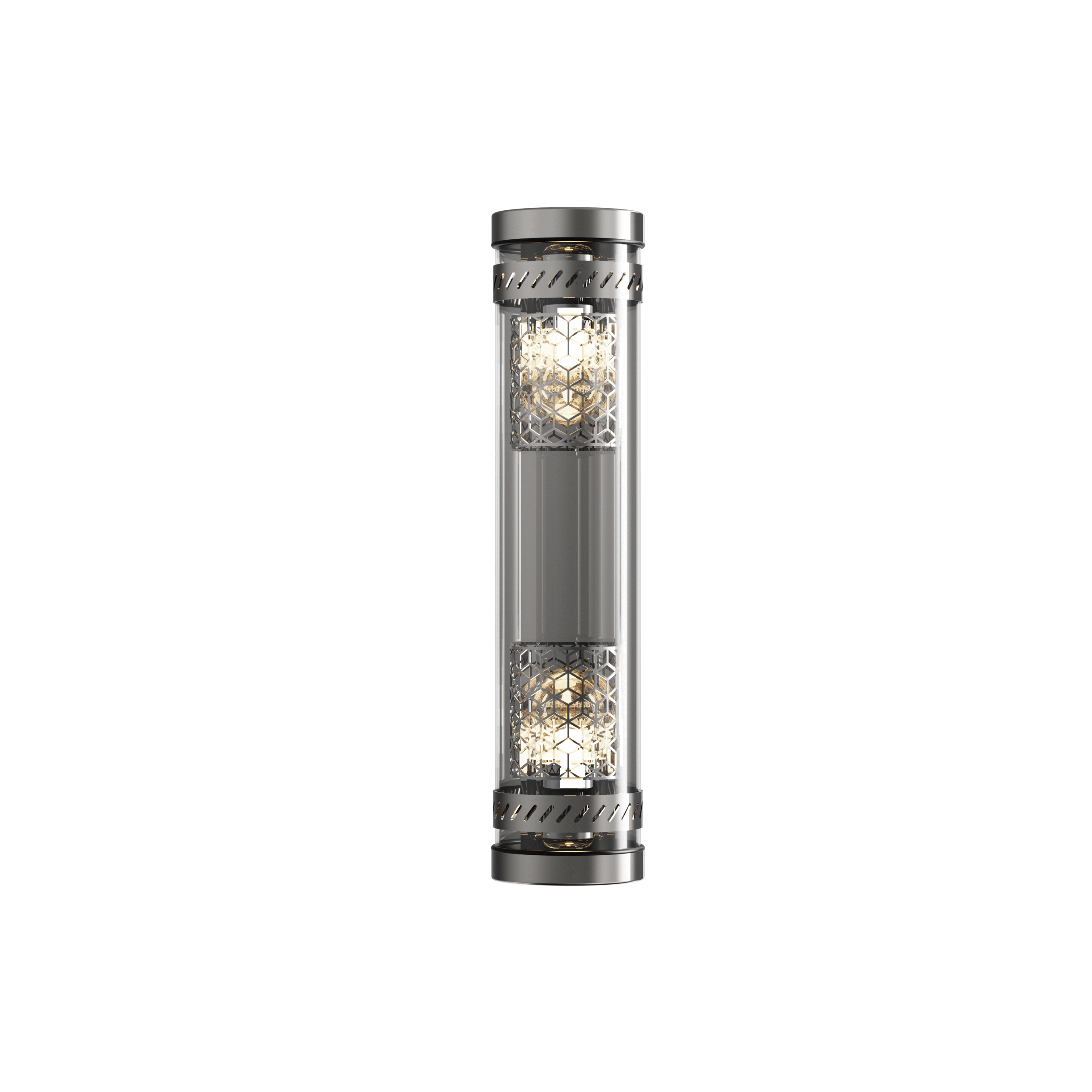 Moreau architectural tubular light with E27 base and decorative metal mesh