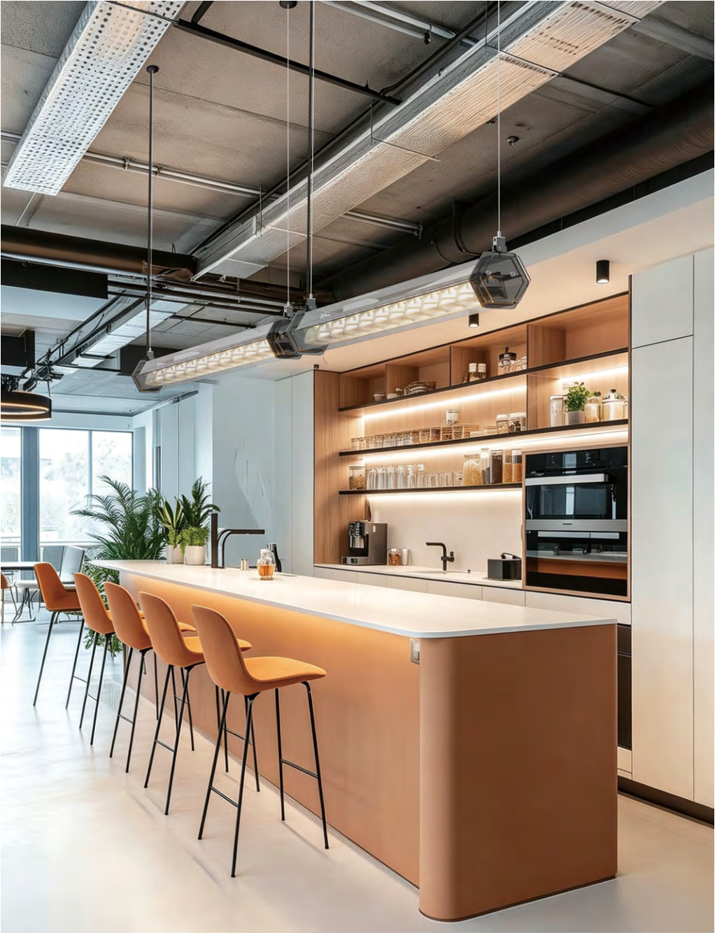 Open-Ceiling Lines and Continuous Daisy-Chaining